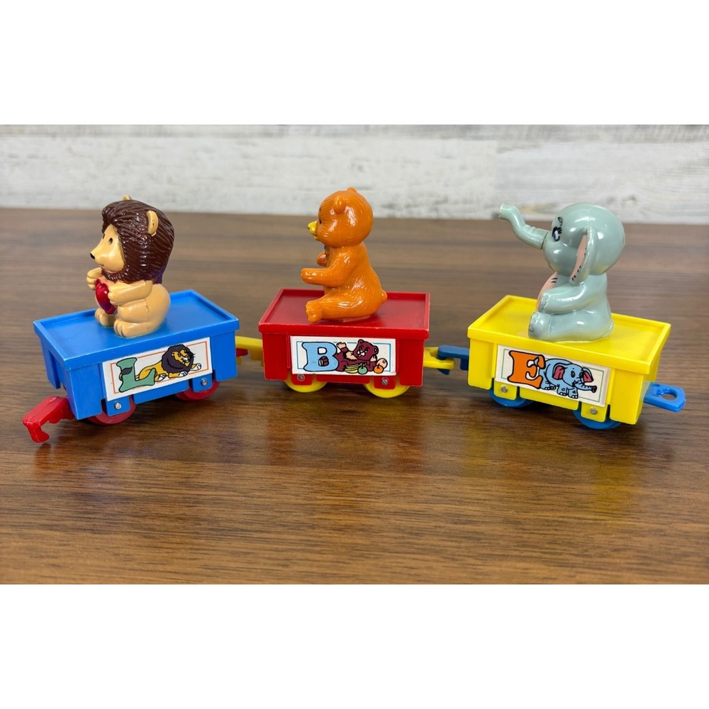 Fisher Price Little People Family Circus Train Set #991‎ 1973 Lot of 3